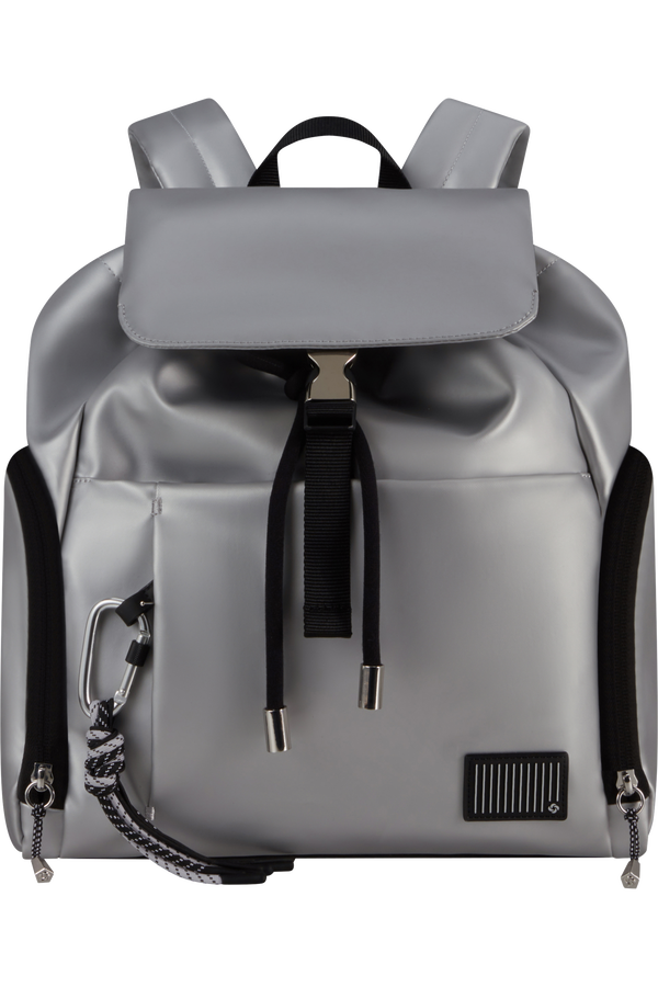 Samsonite Wander Last Backpack 3PKT 1 Buckle  Metallic Silver