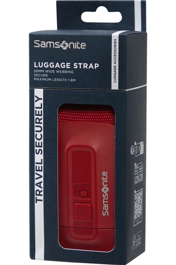 Samsonite Ta Revolution Luggage Strap 50mm  Red Samsonite Ta Revolution Luggage Strap 50mm  Red