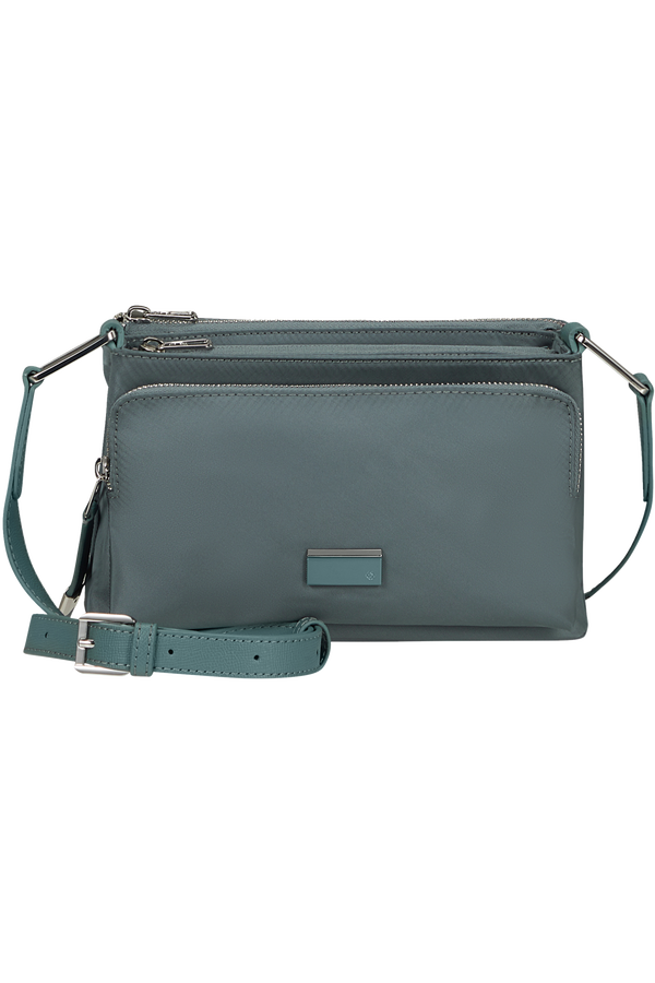 Samsonite Be-Her H. Shoulder Bag S 3 Comp  Petrol Grey