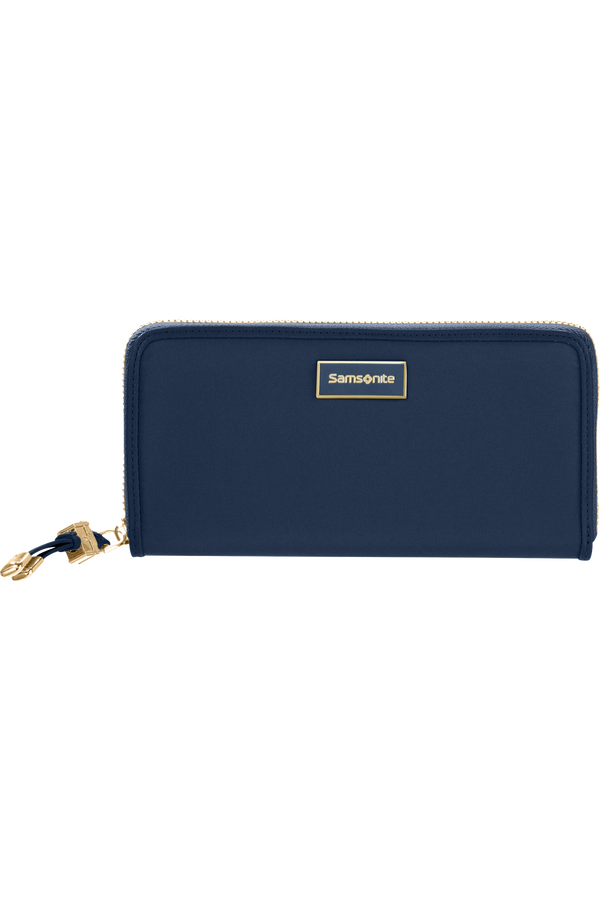 Samsonite Karissa Slg Wallet ZIP Around L  Dark Navy