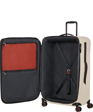 Glazed Expanderbar resv&auml;ska med 4 hjul 84cm 84 x 54 x 36/39 cm | 3.9 kg | Samsonite Glazed Spinner Expandable 84cm  Sandstone