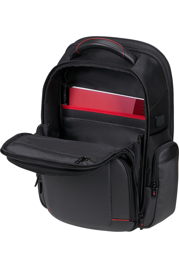 Samsonite Pro-DLX 6 Backpack 3 Volume Expandable 15.6'  Charcoal/Red