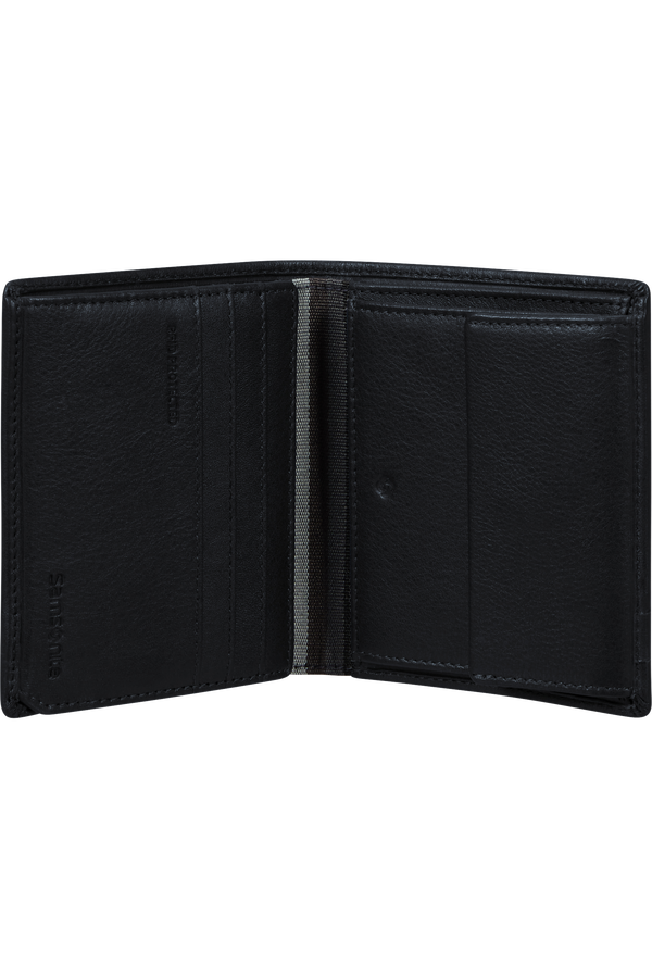 Samsonite Flagged Slg 144 - W S 8CC+HFL+C+2C  Black