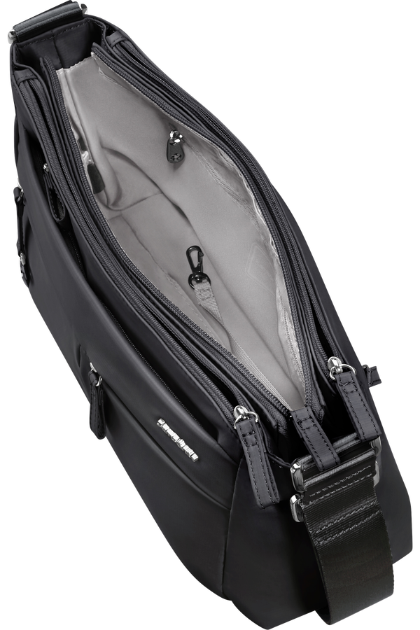 Samsonite Move 5.0 Horiz. Shoulder Bag + Flap  Black Samsonite Move 5.0 Horiz. Shoulder Bag + Flap  Black