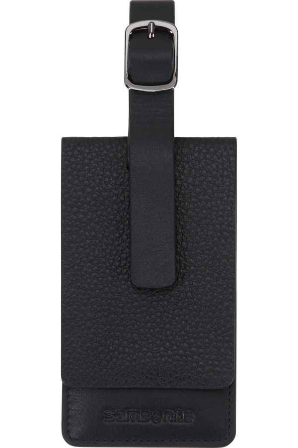 Samsonite Ta Revolution Leather Luggage Tag  Black