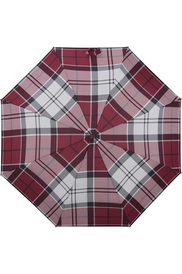 Samsonite Alu Drop S Safe 3 Sect. Auto O/C  Garnet Red Check