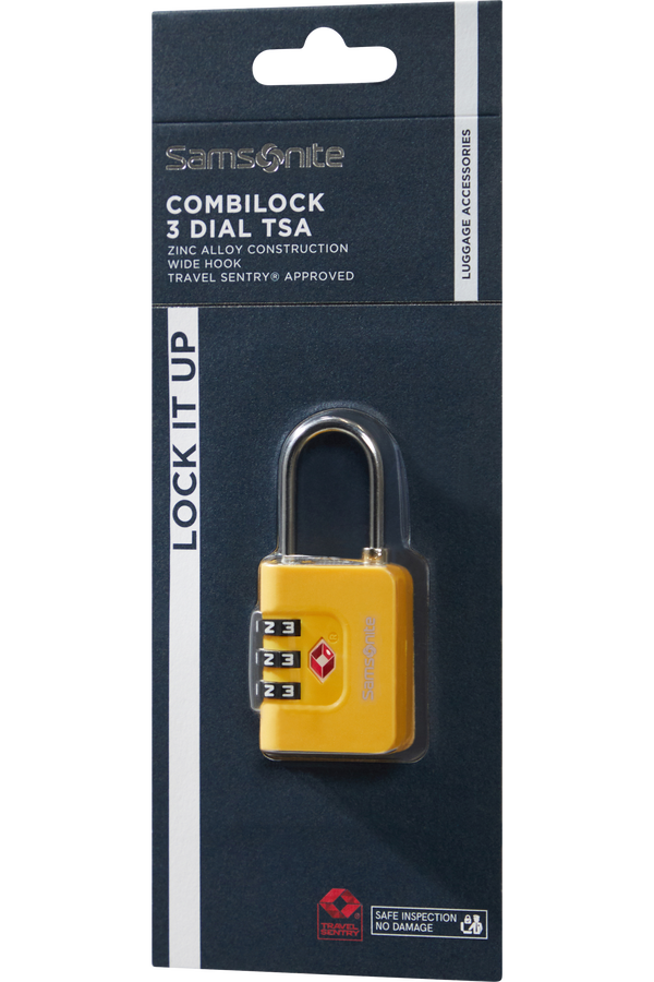 Samsonite Ta Revolution Combilock 3 dial TSA  Yellow