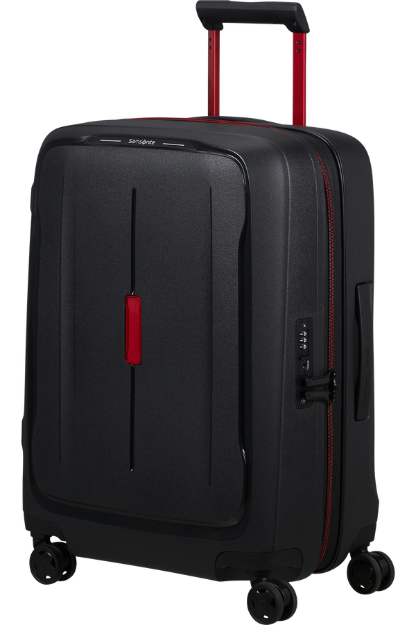 Samsonite Essens Spinner Expandable ZIP 55cm  Charcoal/Red