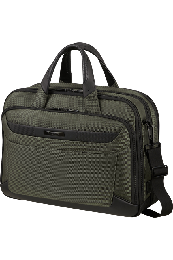 Samsonite Pro-Dlx 6 Bailhandle Expandable 15.6'  Green