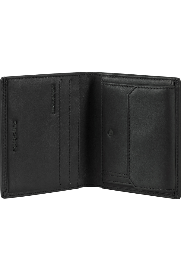 Samsonite Attack 2 Slg 124 - WAL S 3/2CC+COIN+C  Black