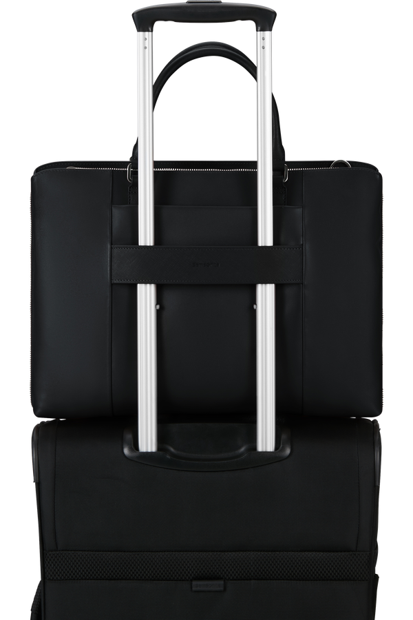 Image Biz Leather Datorv&auml;ska &ndash; Portf&ouml;lj 15.6" | Samsonite Image Biz Leather Briefcase 15.6'  Black