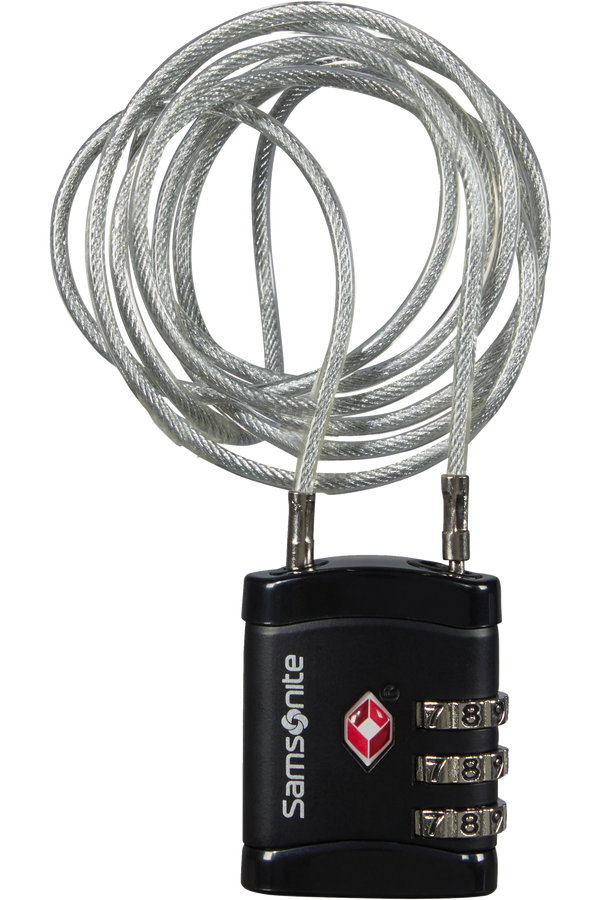 Samsonite Global Ta Long Cablelock TSA Black Samsonite Global Ta Long Cablelock TSA Black