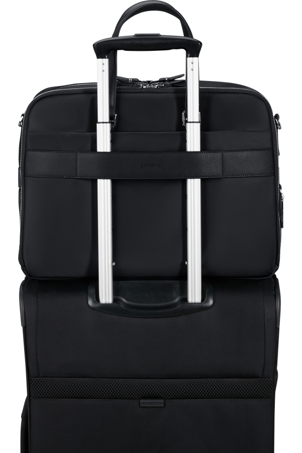 Samsonite Karissa Evo Bailhandle 15.6' 2 Comp  Black Samsonite Karissa Evo Bailhandle 15.6' 2 Comp  Black