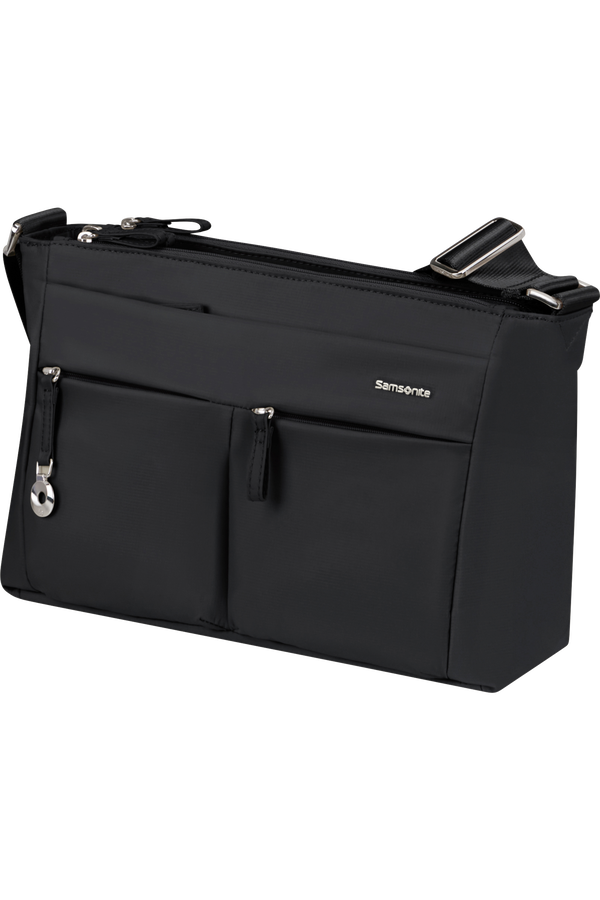 Samsonite Move 5.0 Horiz. Shoulder Bag + Flap  Black Samsonite Move 5.0 Horiz. Shoulder Bag + Flap  Black