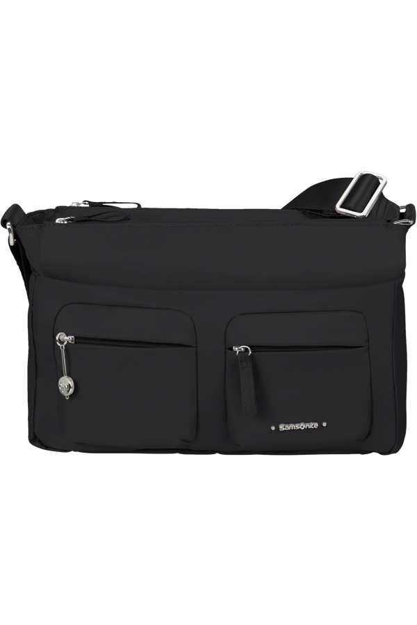 Samsonite Move 3.0 Horiz Shoulder Bag + Flap  Black