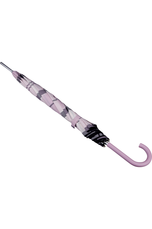 Samsonite Alu Drop S Sticky Lady Auto Open  Lavender Check Samsonite Alu Drop S Sticky Lady Auto Open  Lavender Check