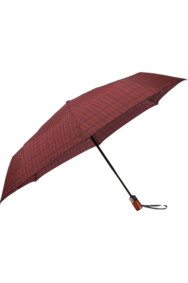 Samsonite Wood Classic S 3 Sect. Auto O/C Short  Bordeaux Scottish