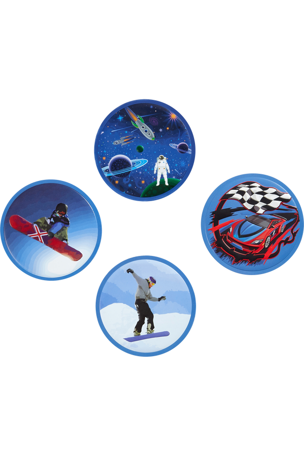 Samsonite Sammies Badges (4 pcs)  Funky Blue