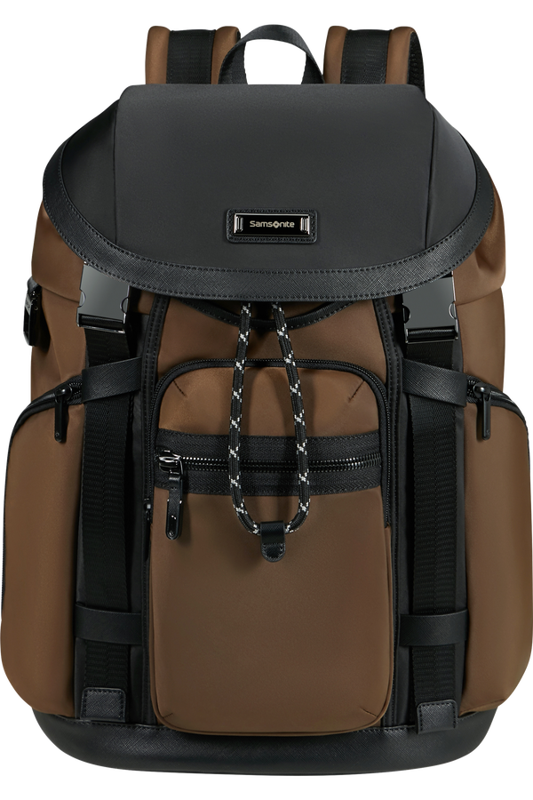 Samsonite Relyon Backpack M 15.6'' with flap  Brown