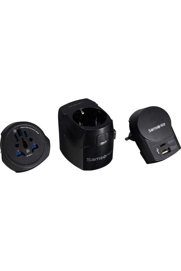 Ta Revolution World Adaptor Pro 3-polig + USB &ndash; Reseadapter
