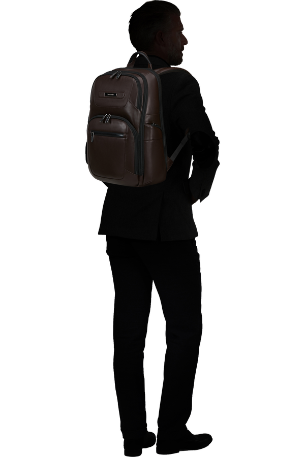 Pro-Dlx Leather Ryggs&auml;ck 15.6"