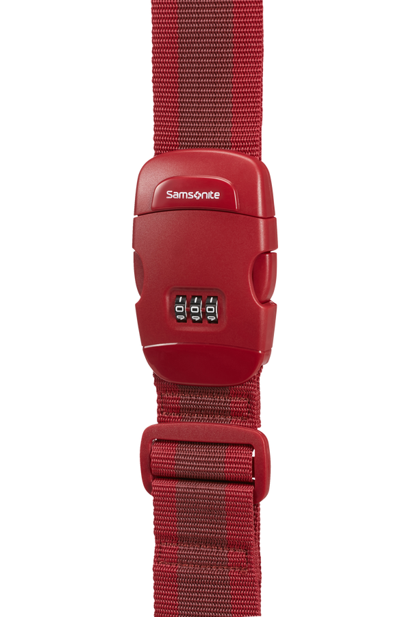 Samsonite Global Ta Luggage Strap/Lock Red Samsonite Global Ta Luggage Strap/Lock Red