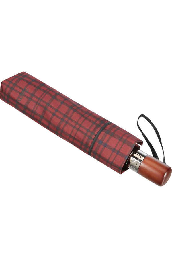 Samsonite Wood Classic S 3 Sect. Auto O/C Short  Bordeaux Scottish Samsonite Wood Classic S 3 Sect. Auto O/C Short  Bordeaux Scottish