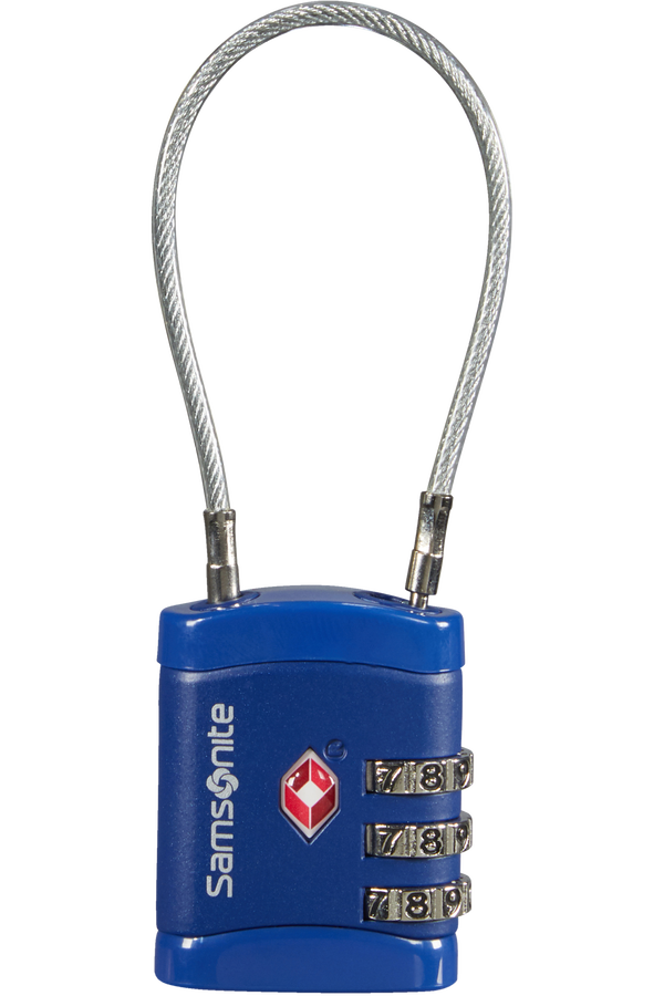 Samsonite Global Ta Cablelock 3 dial TSA Midnight Blue Samsonite Global Ta Cablelock 3 dial TSA Midnight Blue