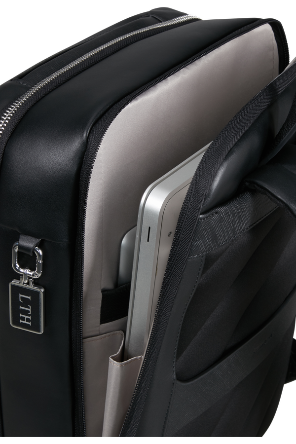 Image Biz Leather Ryggs&auml;ck 14.1" | Samsonite Image Biz Leather Backpack 14.1'  Black