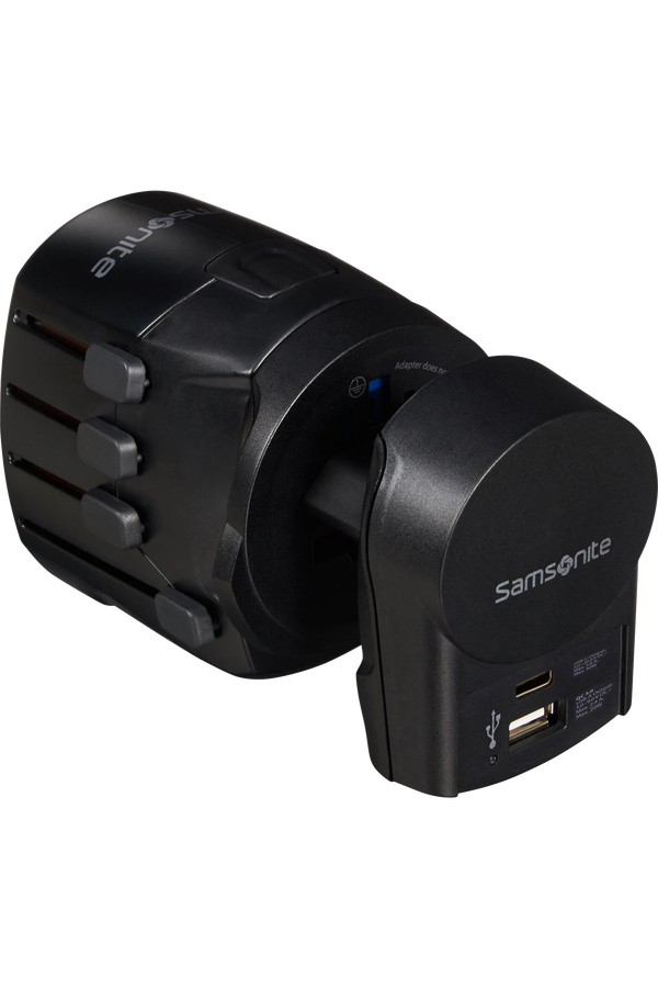 Ta Revolution World Adaptor Pro 3-polig + USB &ndash; Reseadapter