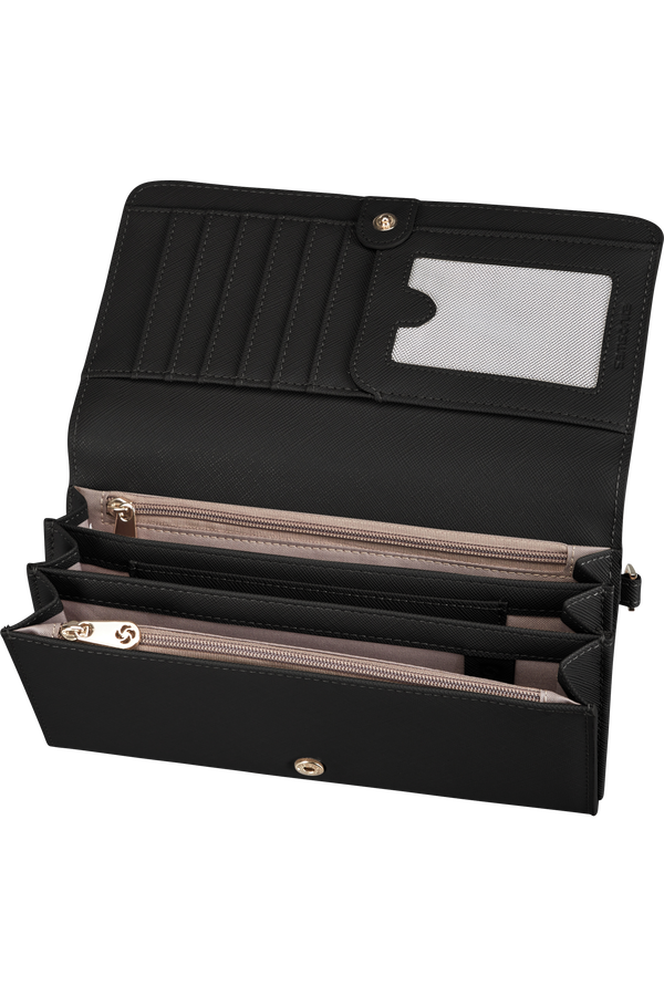 Samsonite My Samsonite Slg L W 14cc+2w+2z Coin  Black