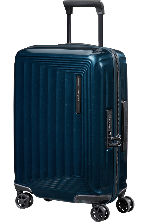 Samsonite Nuon Spinner Expandable 55cm  Metallic Dark Blue