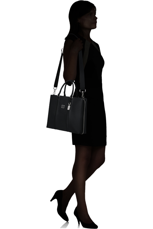 Image Biz Leather Datorv&auml;ska &ndash; Portf&ouml;lj 15.6" | Samsonite Image Biz Leather Briefcase 15.6'  Black