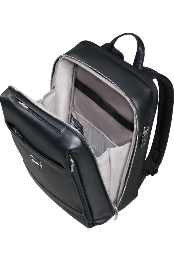 Image Biz Leather Ryggs&auml;ck 14.1" | Samsonite Image Biz Leather Backpack 14.1'  Black