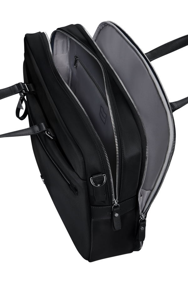 Samsonite Karissa Evo Bailhandle 15.6' 2 Comp  Black Samsonite Karissa Evo Bailhandle 15.6' 2 Comp  Black