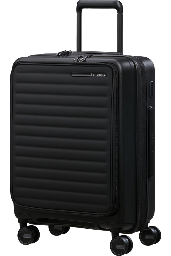 Samsonite Restackd Spinner Expandable Easy Access 55cm  Black