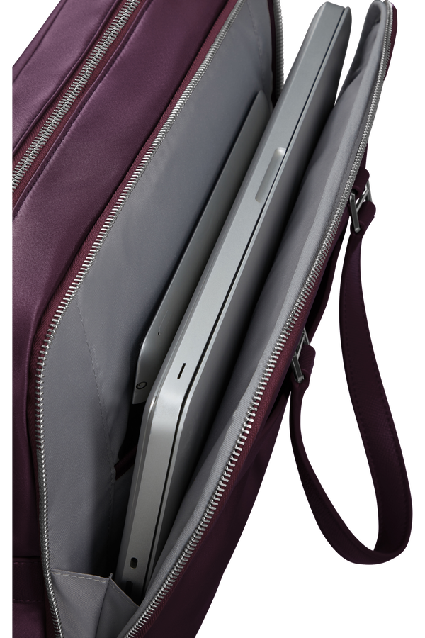 Samsonite Karissa Evo Bailhandle 15.6' 2 Comp  Burgundy Samsonite Karissa Evo Bailhandle 15.6' 2 Comp  Burgundy