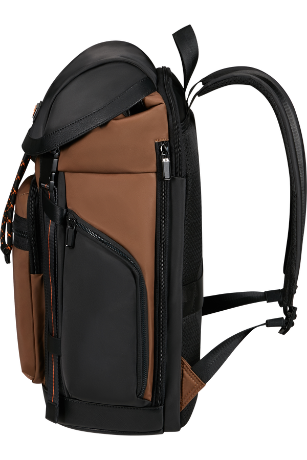 Samsonite Relyon Backpack M 15.6'' with flap  Toffee/Apricot