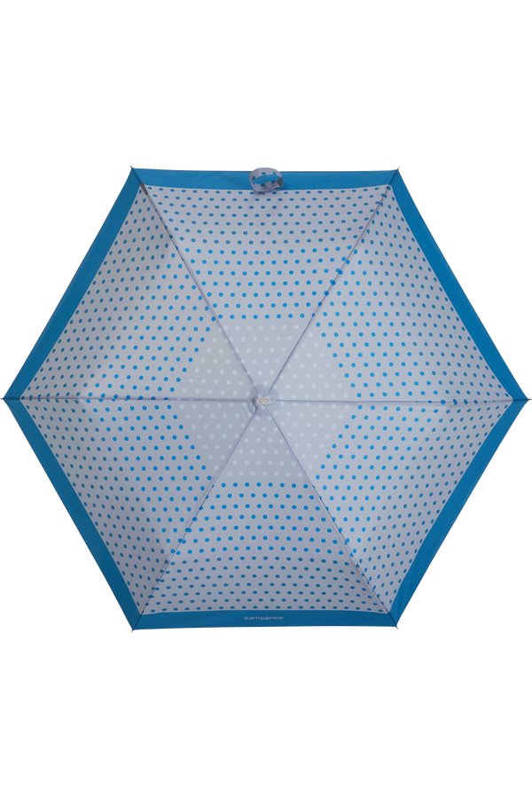 Samsonite Alu Drop S 3 Sect. Manual Flat  Blue Dots