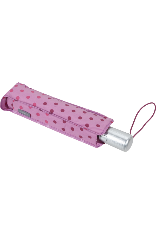 Samsonite Alu Drop S Safe 3 Sect. Auto O/C Purple Dots Samsonite Alu Drop S Safe 3 Sect. Auto O/C Purple Dots