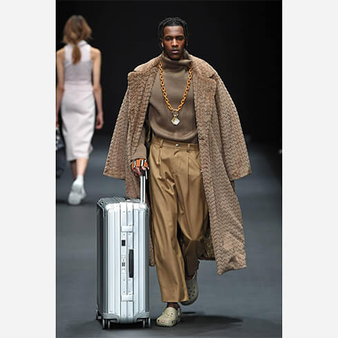 Proud to be part of #KXXK’s fashion show with our NEW Lite-Box Aluminum suitcase at #MBFW in Berlin last week.