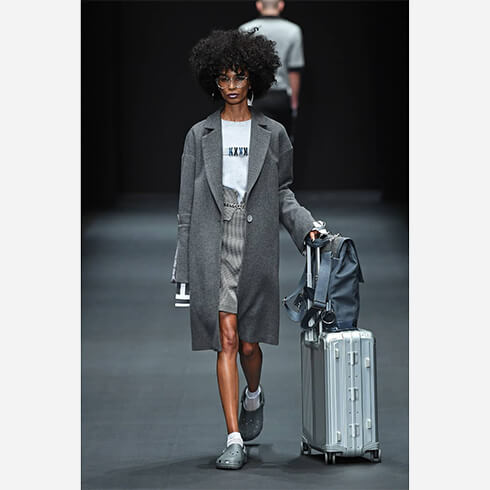 Proud to be part of #KXXK’s fashion show with our NEW Lite-Box Aluminum suitcase at #MBFW in Berlin last week.
